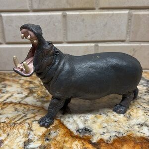 Papo Wild Life #50051 Hippopotamus Figurine- Wild Safari Animal - Animal  Toy